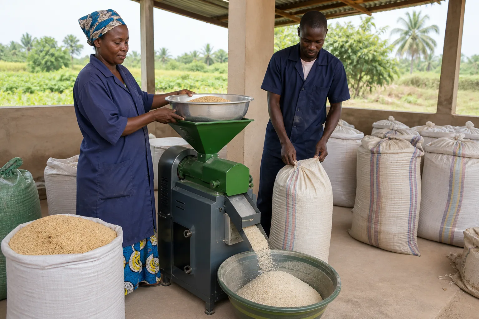 Rice Milling Machine for agricultural applications